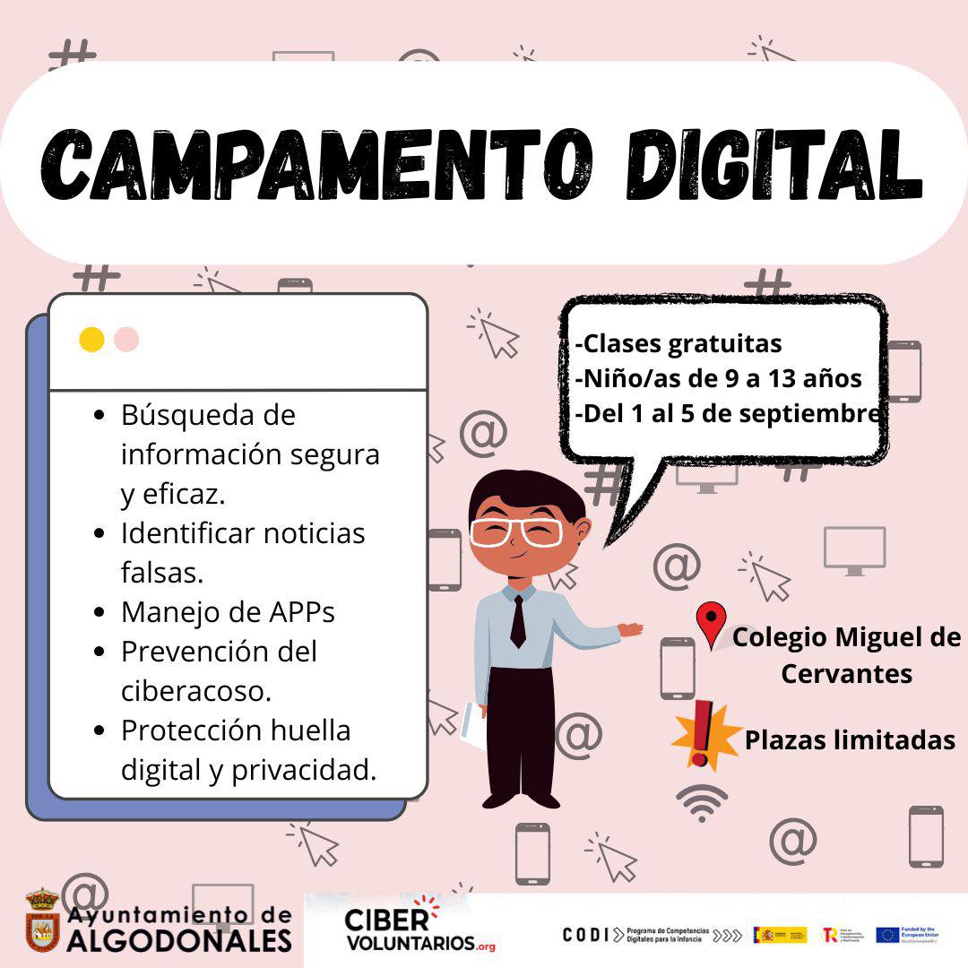 Campamento digital. Taller gratuito de seguridad digital para niños