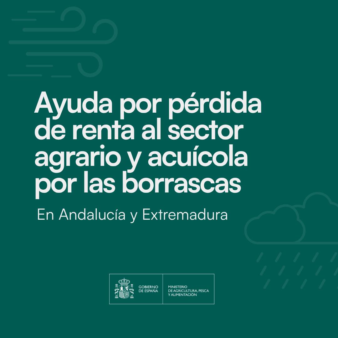 Abierto el plazo para solicitar las ayudas directas por borrascas para agricultores y ganaderos