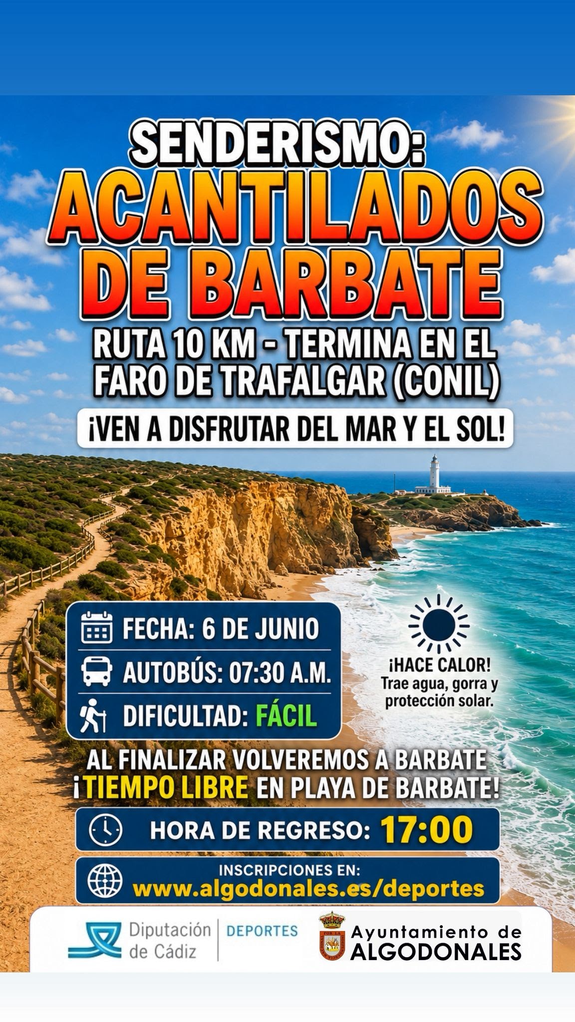 Sendero Acantilados de Barbate-Faro de Trafalgar