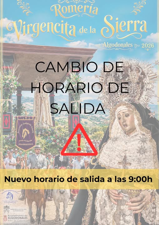 Cambios en los horarios de la romería